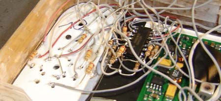 Over 15 cents worth of resistors were used in this project