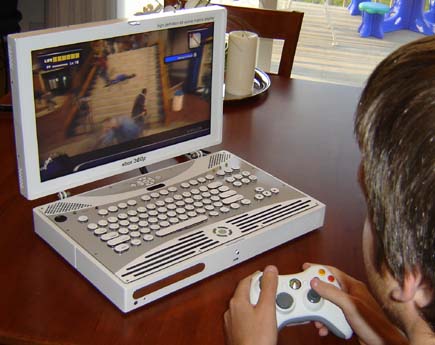 The laptop playing Dead Rising. Zombies - figured you'd show up.