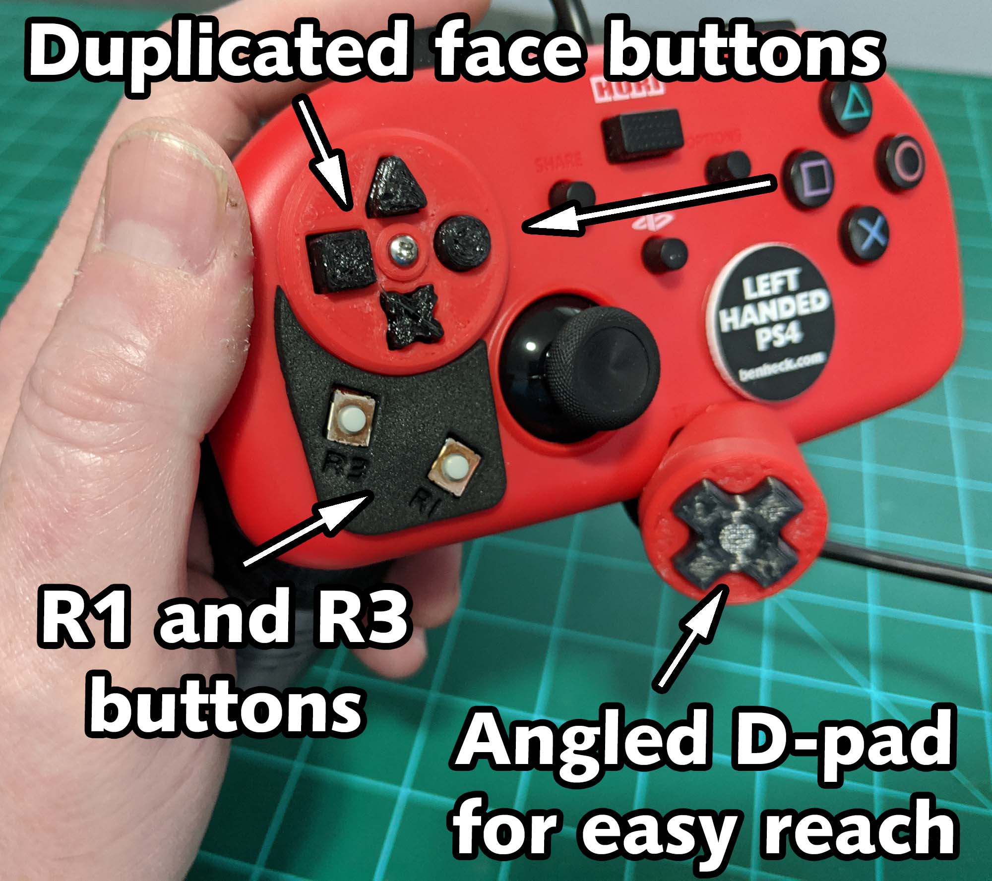 Single Handed PlayStation 4 Controllers Web Portal for